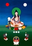 Khyungchen Aro Lingma thangka painting